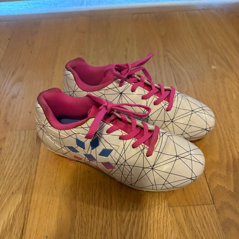Rip It Softball Cleats Shoes Sz 1 White Pink - Picture 2 of 7